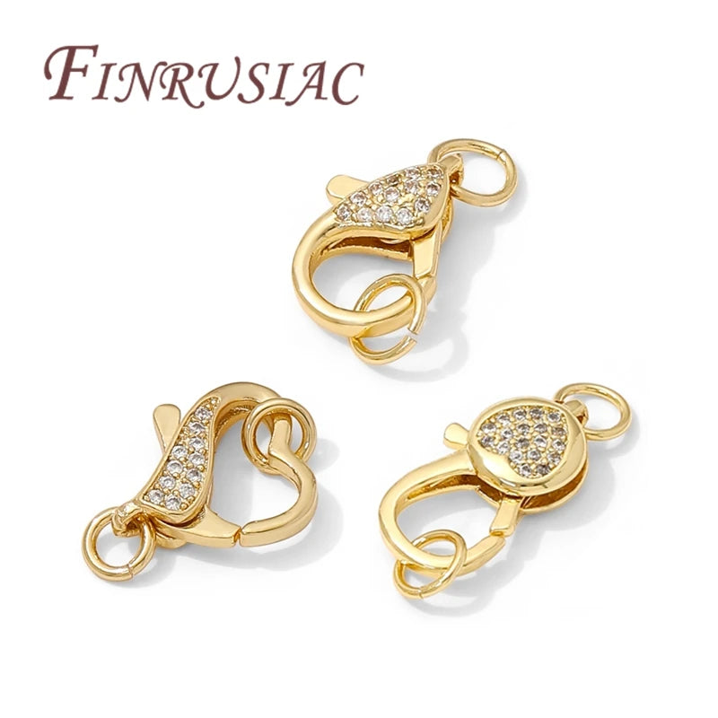 18K Gold Plated Lobster Clasps – 3 Styles for Jewelry Making Jewelry Clasps P3