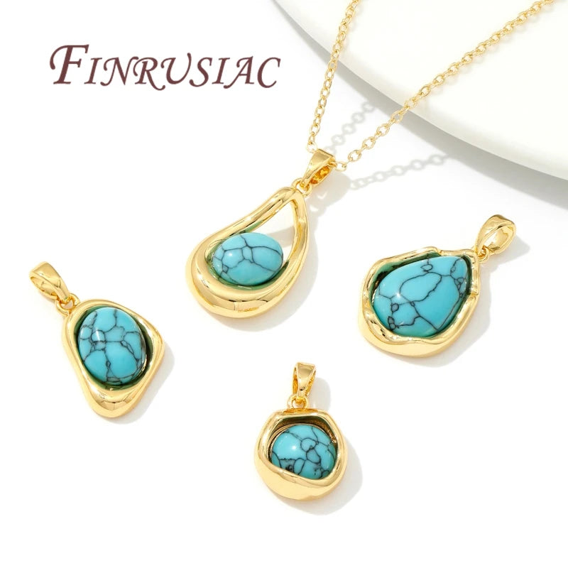 18K Gold Plated Brass Charm Pendants for DIY Jewelry Making Gold Charm Pendant P3