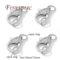 18K Gold Plated Lobster Clasps – 3 Styles for Jewelry Making Jewelry Clasps P3 Rhodium Plated 2 pieces