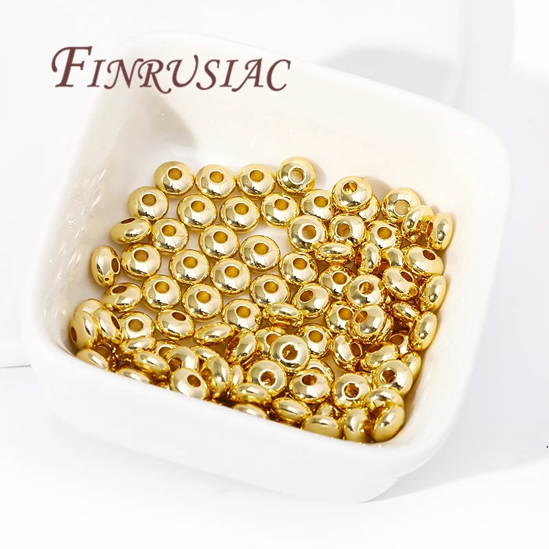 18K Gold Plated Spacer Beads 3.5–6mm | DIY Jewelry Making Jewelry Spacer Beads P3