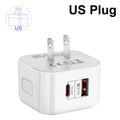 20W Dual Port USB-C PD Fast Wall Charger | EU US UK Plug USB Wall Charger P3 US