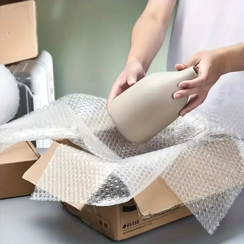 Double-Layer Bubble Foam Wrap Roll | Transparent Shipping Padding Bubble Foam Wrap P3