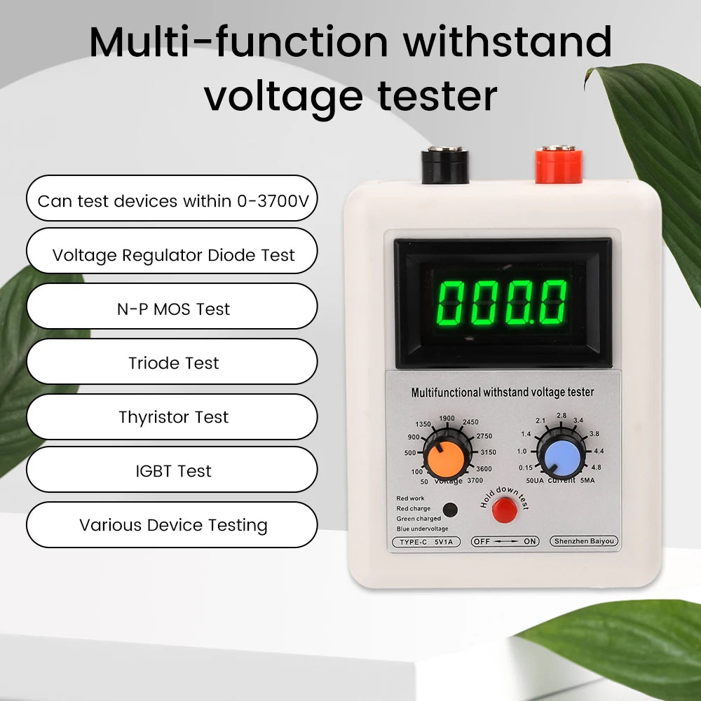 Gaqqee 0–3700V IGBT Transistor & Component Voltage Tester Component Voltage Tester P3
