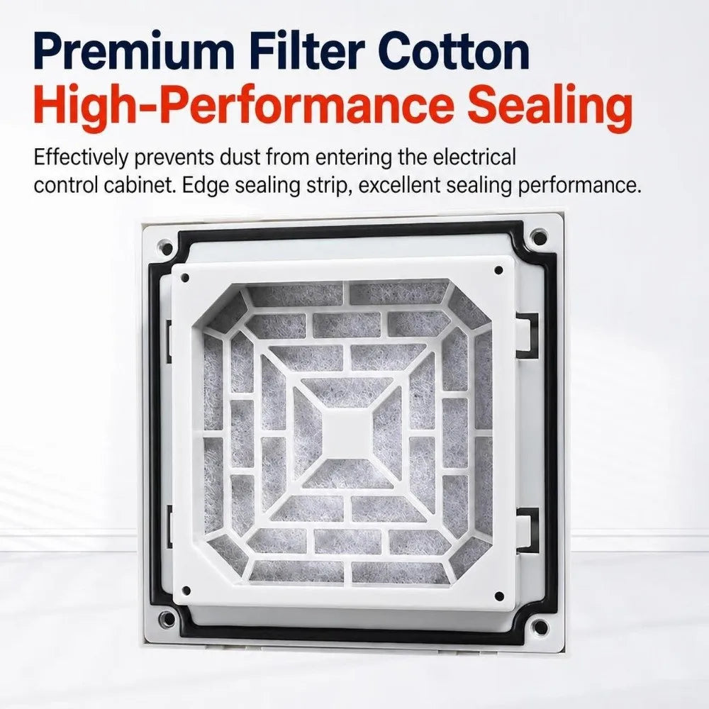 ABS Vent Grille Dustproof Waterproof Louver Fan Cover Louver Vent Grille P3