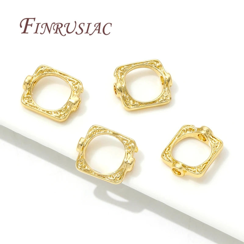 18K Gold Plated Brass Spacer Beads – DIY Bracelet Jewelry Making Jewelry Spacer Beads P3