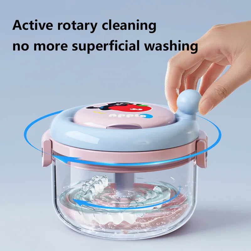 Portable 3-Layer Retainer & Braces Cleaning Storage Box Retainer Storage Case P3