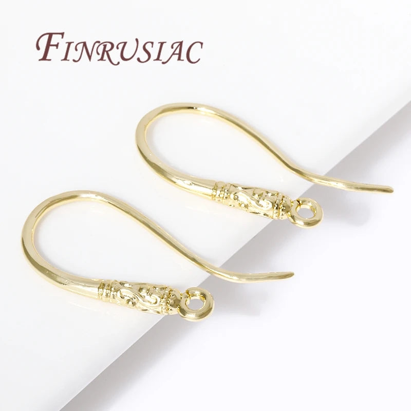 18K Gold Plated Ear Hook Wires – DIY Earring Findings Earring Findings P3