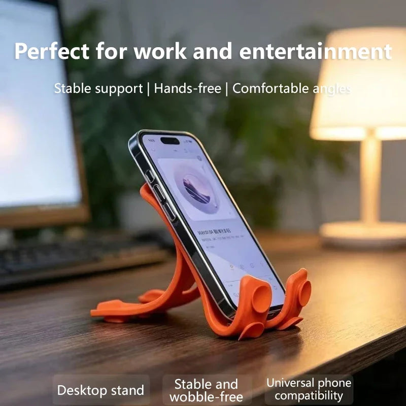 Foldable Silicone Phone Stand | Multi-Angle Desk Holder Phone Desk Stand P3