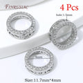 18K Gold Plated Zircon Spacer Beads – Brass DIY Jewelry Findings