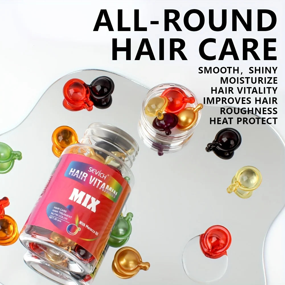 Sevich Hair Vitamin Capsules – Keratin Argan Oil Serum 30pc Hair Treatment Serum P3