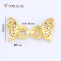 18K Gold Plated Zircon Butterfly Spacer Beads – DIY Jewelry Jewelry Spacer Beads P3 18K Gold Plated 2 pairs