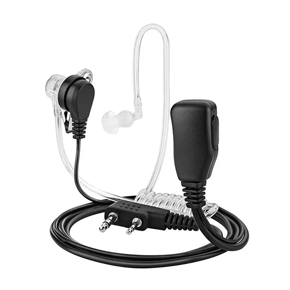 2-Pin PTT Covert Acoustic Tube Earpiece for Baofeng Kenwood Radio Earpiece Headset P3