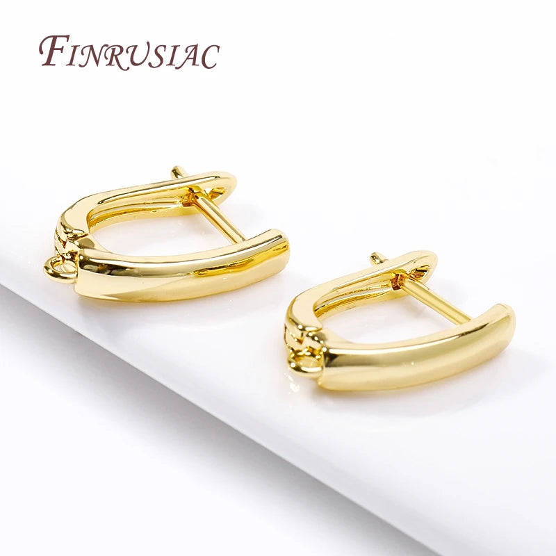 18K Gold Plated French Earring Hooks & Clasps – DIY Findings Earring Jewelry Findings P3