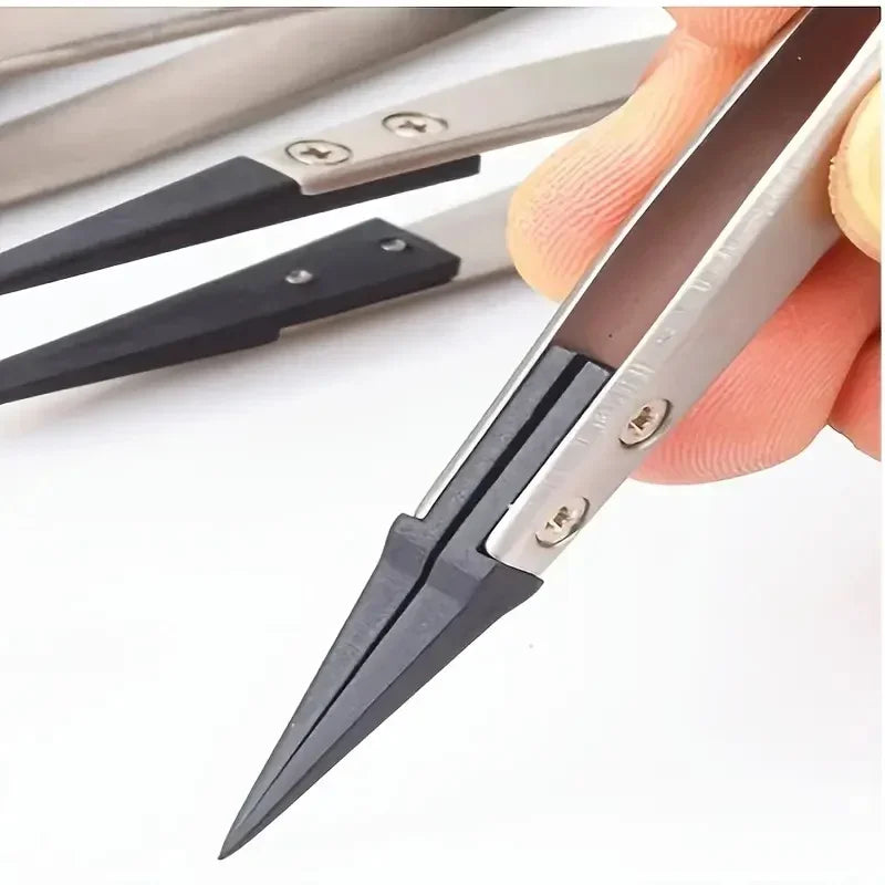 ESD Safe Precision Tweezers – Anti-Static Straight & Curved Precision Tweezers P3