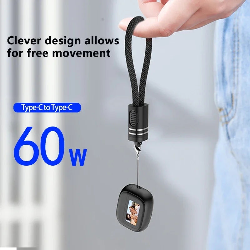 PD 60W Short USB-C Fast Charging Cable 18cm – iPhone & Android USB-C Charging Cable P3