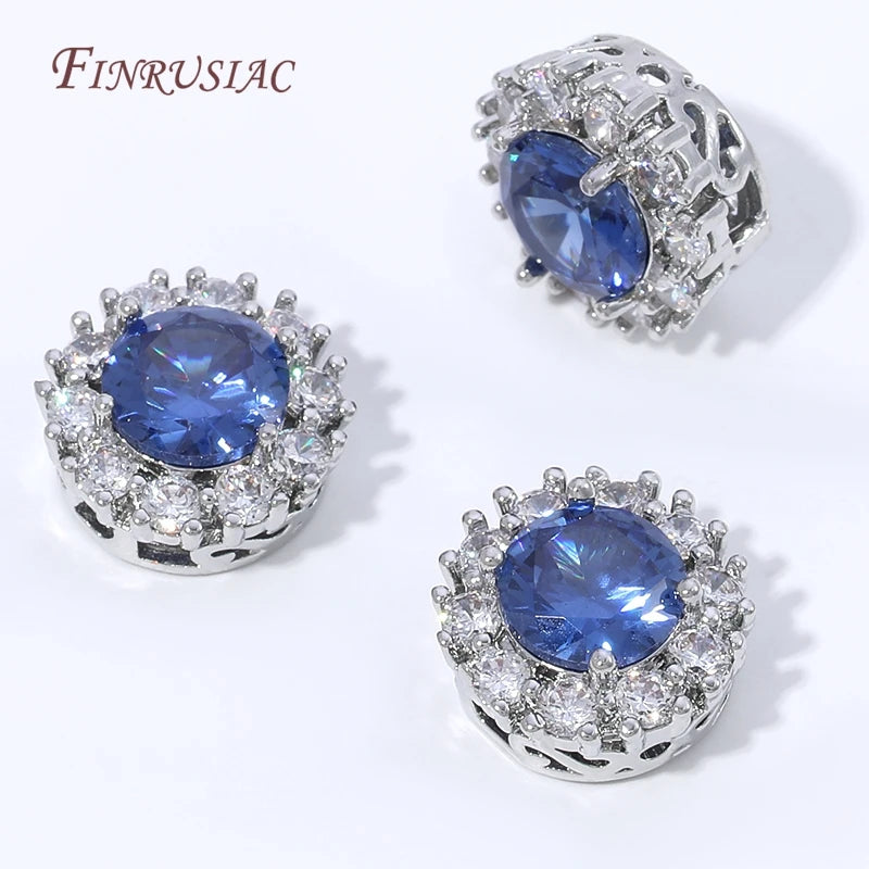 18K Gold Plated CZ Crescent Moon Spacer Beads – DIY Jewelry Jewelry Making Beads P3