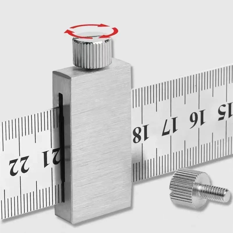 Carpenter Steel Rule Stop Block – Precise Marking & Measuring Measuring Stop Block P3
