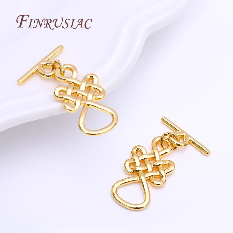 18K Gold Plated Brass OT Toggle Clasp for Bracelet & Necklace Jewelry Toggle Clasp P3
