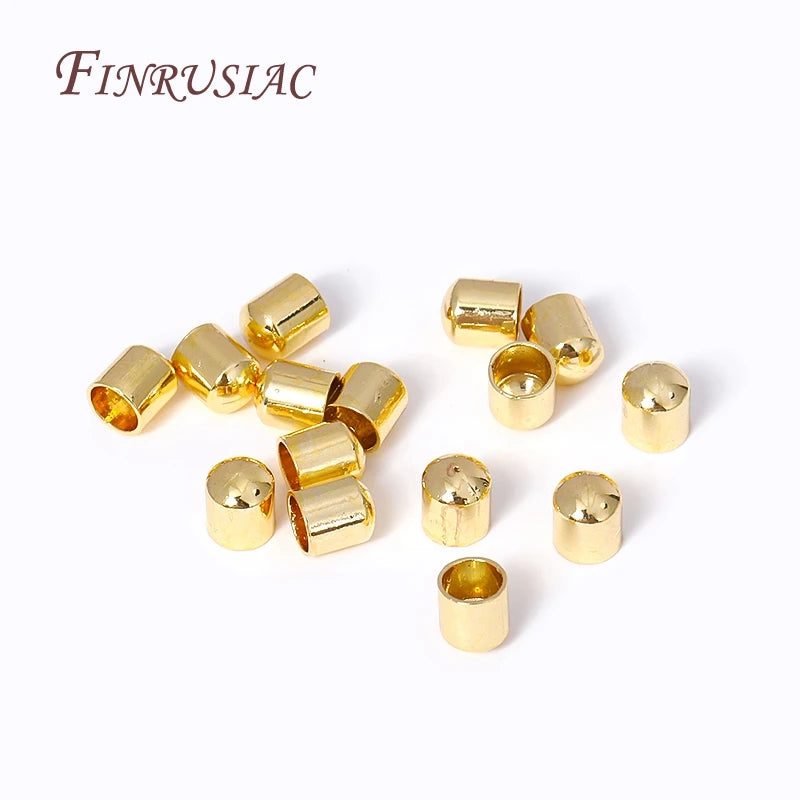 18K Gold Plated Leather Cord End Cap Clasp Findings – DIY Jewelry Findings P3