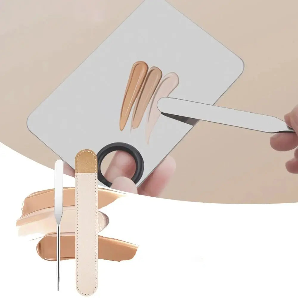 Stainless Steel Makeup Mixing Spatula – Foundation & Pigment Tool Makeup Mixing Spatula P3
