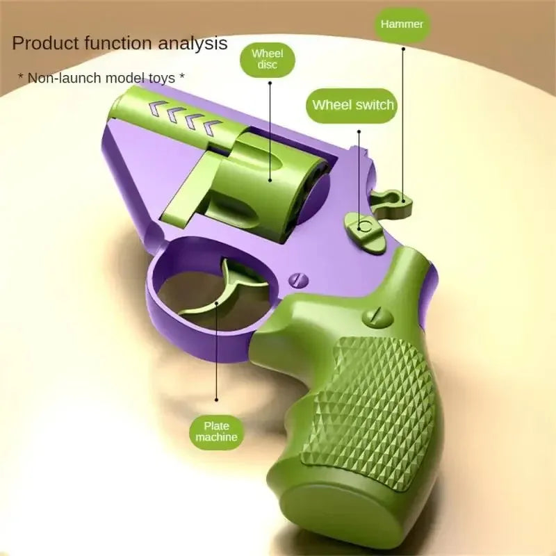 3D Printed Mini 1911 Rotatable Fidget Toy – Adult Sensory Gift Fidget Toy P3