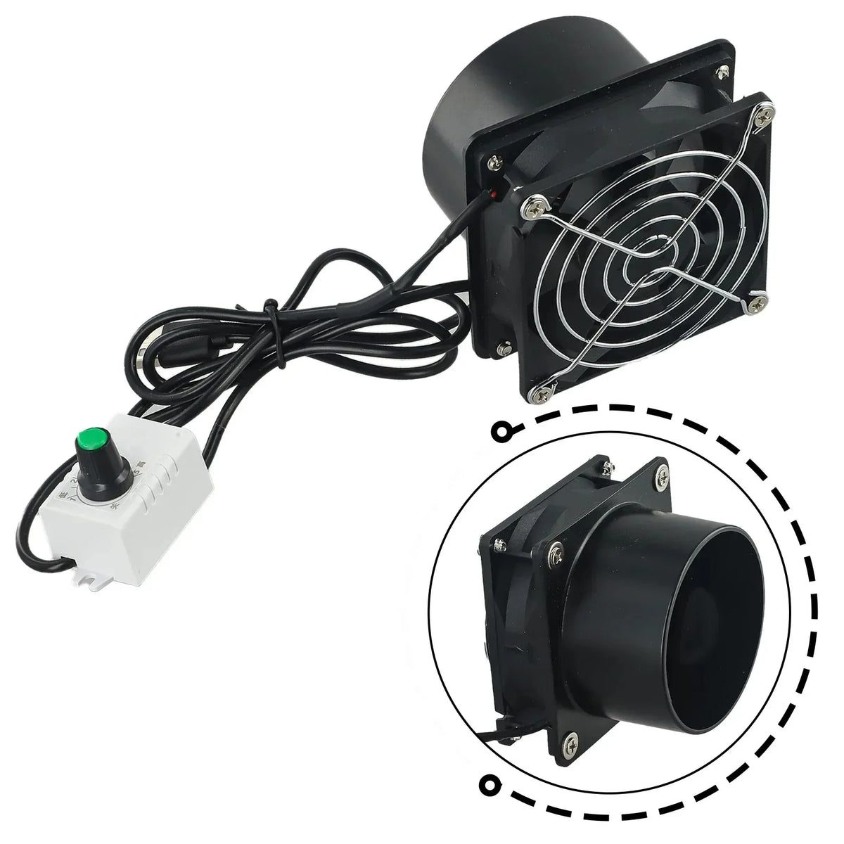Adjustable Solder Fume Extractor Fan with 1M Duct | USB Powered Fume Extractor Fan P3