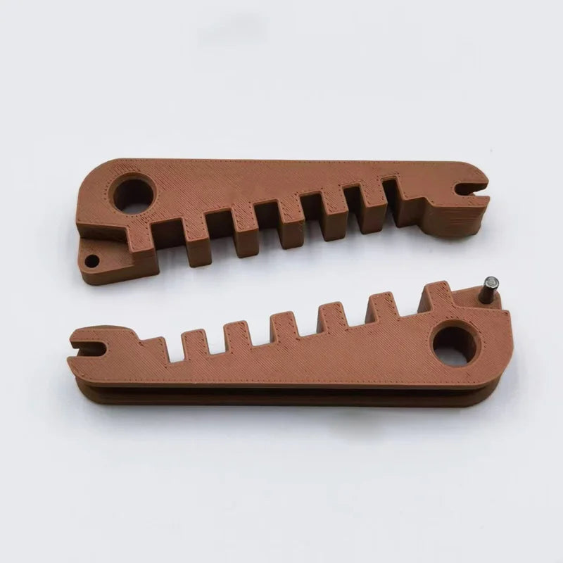 Eyeglass Temple Bending Adjustment Tool – Aluminum Alloy Eyeglass Repair Tool P3 1 pcs brown