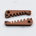 Eyeglass Temple Bending Adjustment Tool – Aluminum Alloy Eyeglass Repair Tool P3 1 pcs brown
