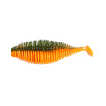B&U Swimbait Vib 7.5cm Soft Shad Lure – 4 Pack | Pike Bass Soft Fishing Lure P3 green orange 4pcs-75mm