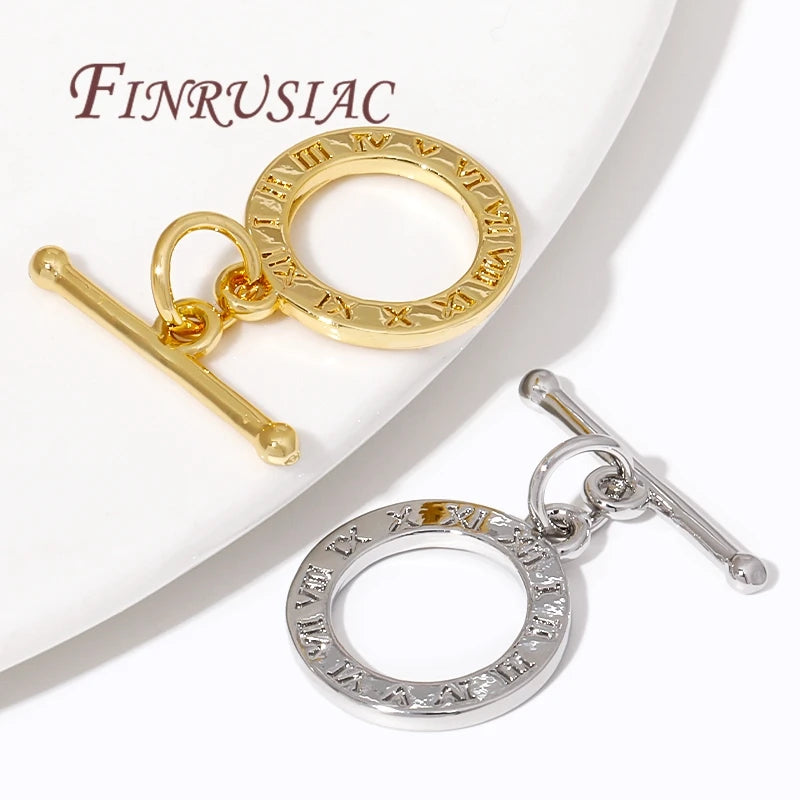 18K Gold Plated OT Toggle Clasp for Necklaces & Bracelets DIY Jewelry Clasp Finding P3