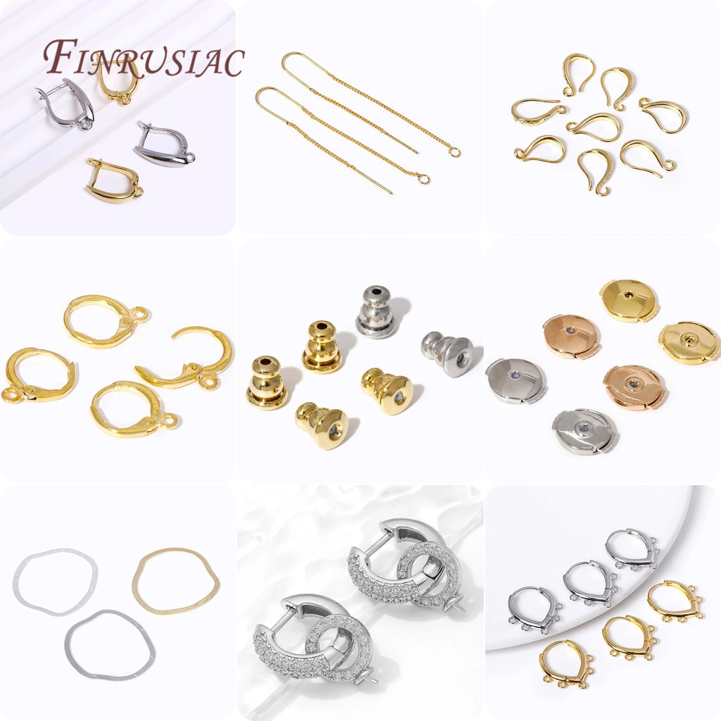 18K Gold Plated Hypoallergenic Earring Hooks | DIY Findings Earring Hooks Findings P3
