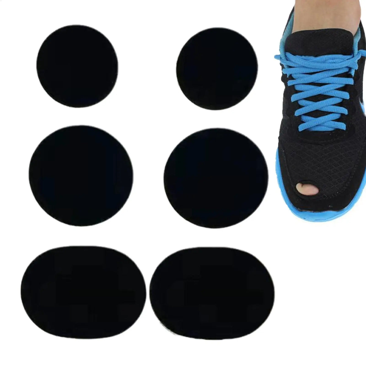6-Pack Self-Adhesive Shoe Repair Patches – Heel & Toe Fix Shoe Repair Patches P3