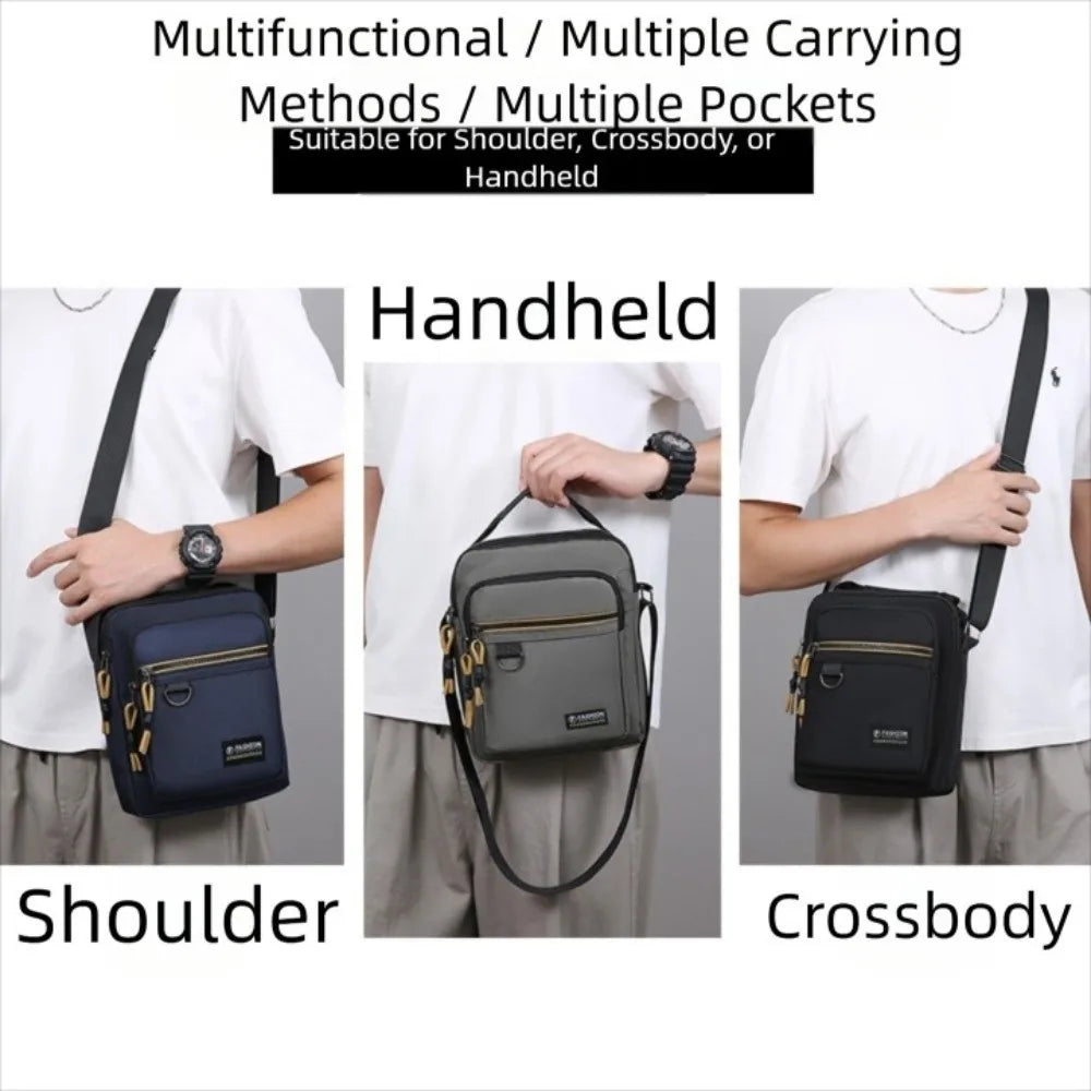 Men's Nylon Crossbody Bag – Multifunctional Sports Chest Bag Crossbody Shoulder Bag P3