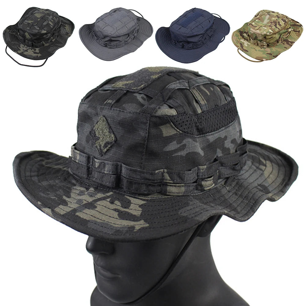 Tactical Camo Bucket Hat – Unisex Fishing & Hiking Sun Cap Bucket Hat P3