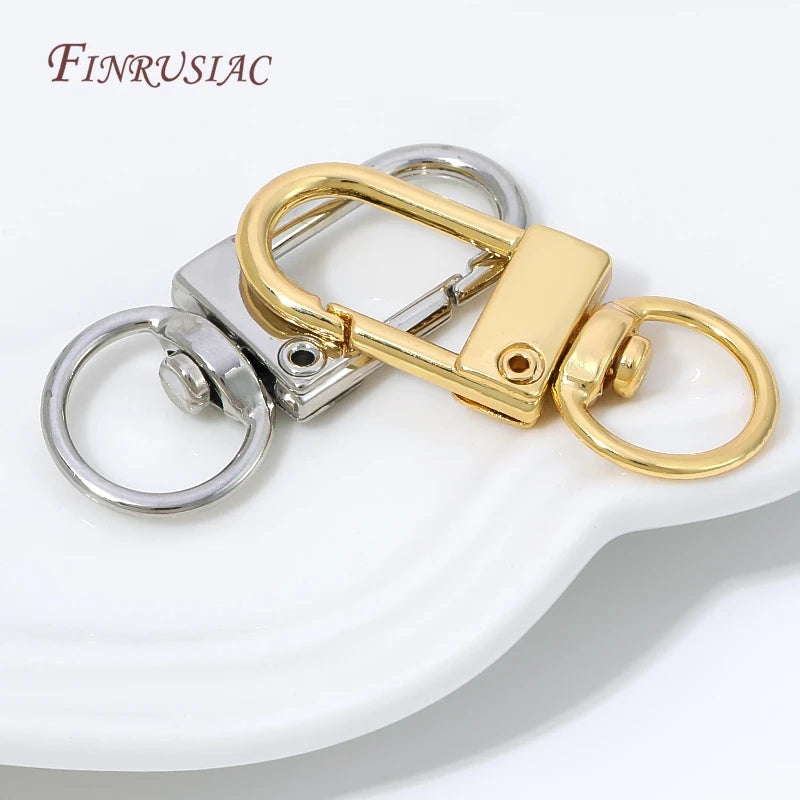 18K Gold Plated Swivel D Lobster Clasp with Jump Ring | DIY Jewelry Clasp Finding P3