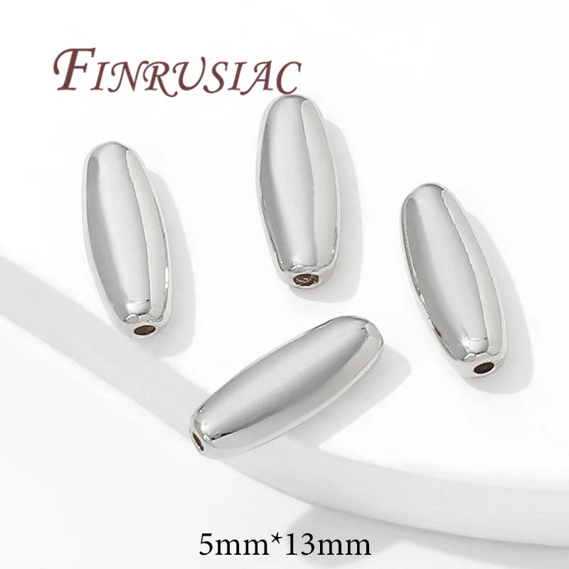 18K Gold Plated Spacer Beads – DIY Bracelet & Necklace Findings Jewelry Spacer Beads P3 Rhodium Plated 2 pcs