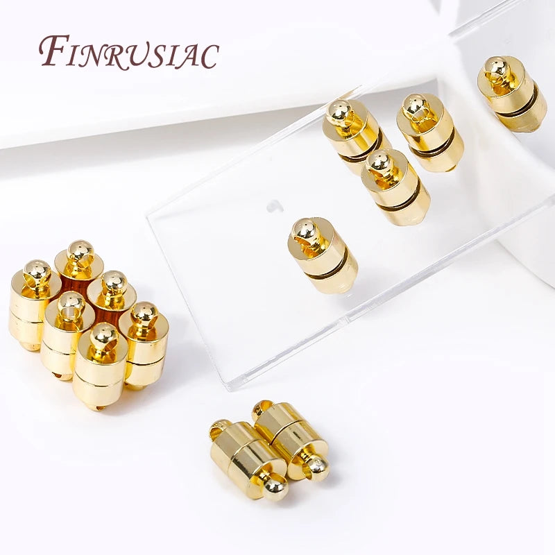 18K Gold Plated Magnetic Clasps for DIY Bracelets & Necklaces Magnetic Jewelry Clasp P3