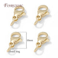 Gold Plated 10mm Lobster Clasps – DIY Bracelet Jewelry Findings Jewelry Clasps P3 Stainless Steel Gold 20 pcs
