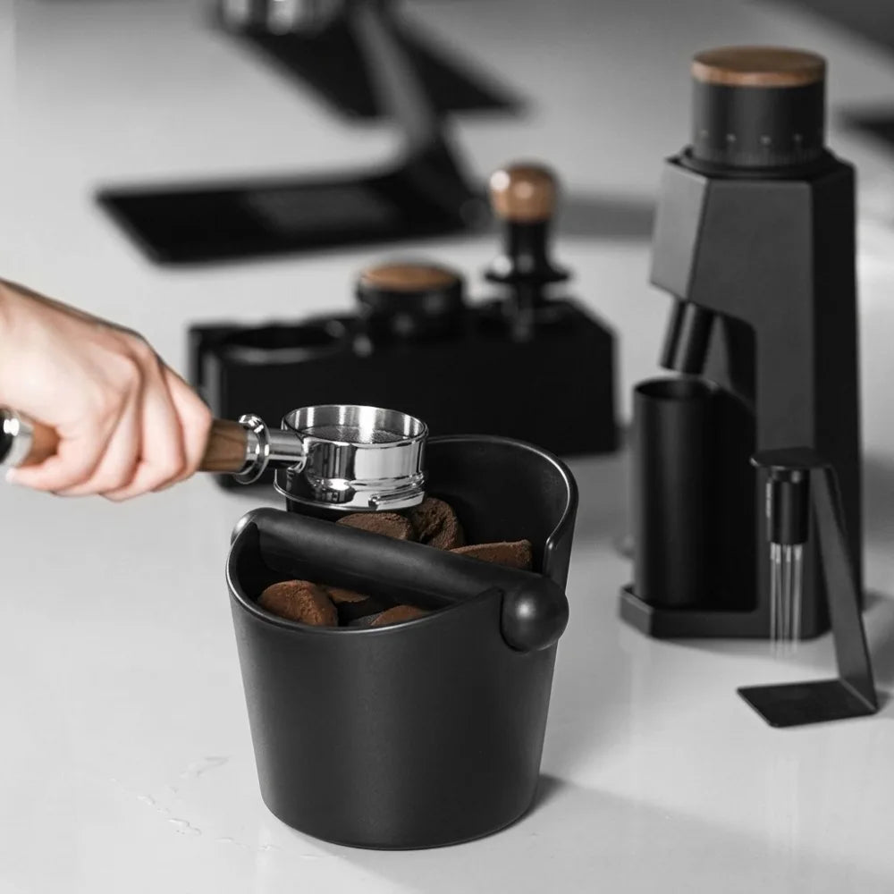 Coffee Knock Box – Espresso Grounds Dump Bin | Anti-Slip BPA-Free Espresso Knock Box P3