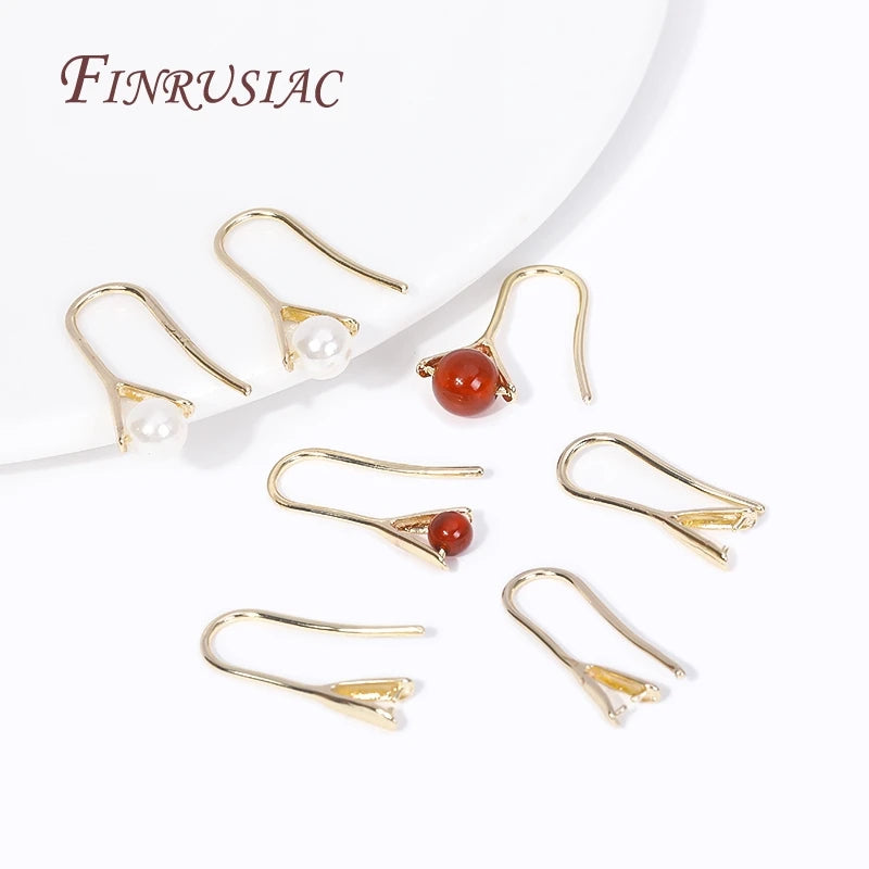 18K Gold Plated Earring Hooks Ear Wire | DIY Jewelry Making Jewelry Findings P3