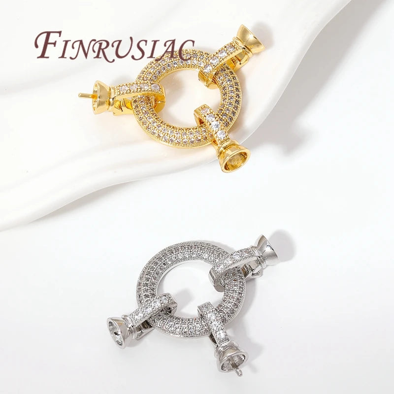 18K Gold Plated Necklace Clasps & DIY Bracelet Connectors Jewelry Findings P3