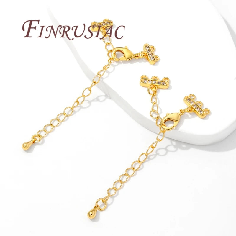 18K Gold Plated Bracelet Extender Chain & Lobster Clasp | DIY Jewelry Finding P3