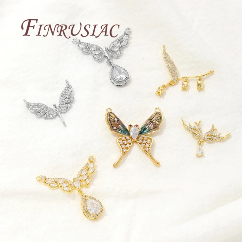 18K Gold Plated Butterfly Charms – DIY Jewelry Connectors Jewelry Charms & Findings P3