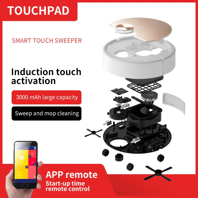 Donirt ES06 Robot Vacuum Cleaner – APP Smart Floor Sweeper Robot Vacuum Cleaner P3