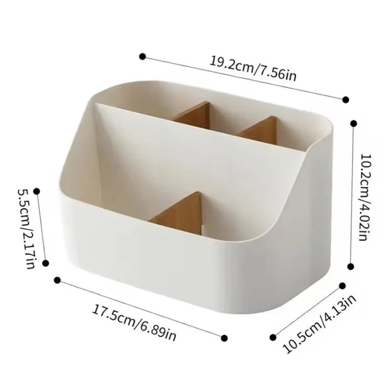 Desktop Makeup & Stationery Organizer Box with Dividers Desk Organizer Box P3