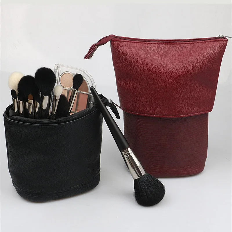 Stretchable PU Leather Makeup Brush Organizer Bag | Multi-Slot Makeup Brush Organizer P3
