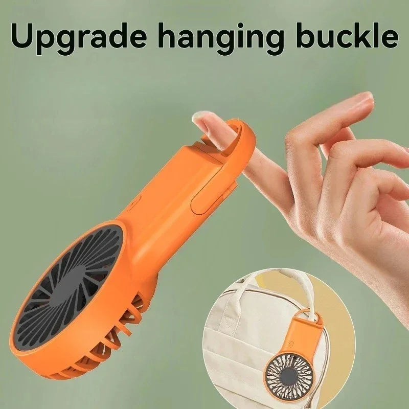 Cute Cartoon Mini Fan – USB-C Rechargeable Handheld Desk Fan Portable Mini Fan P3