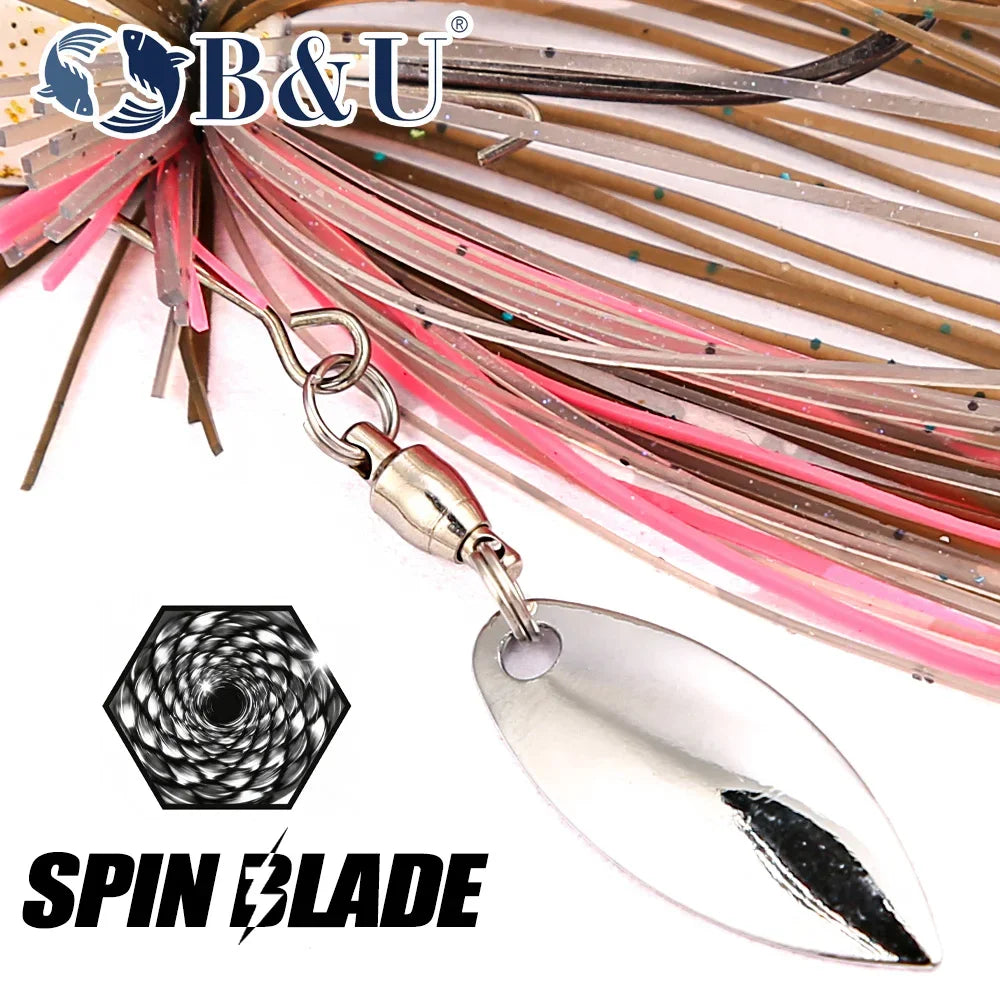 B&U Chatterbait Bladed Jig – Pike & Bass Fishing Lure Bladed Jig Lure P3