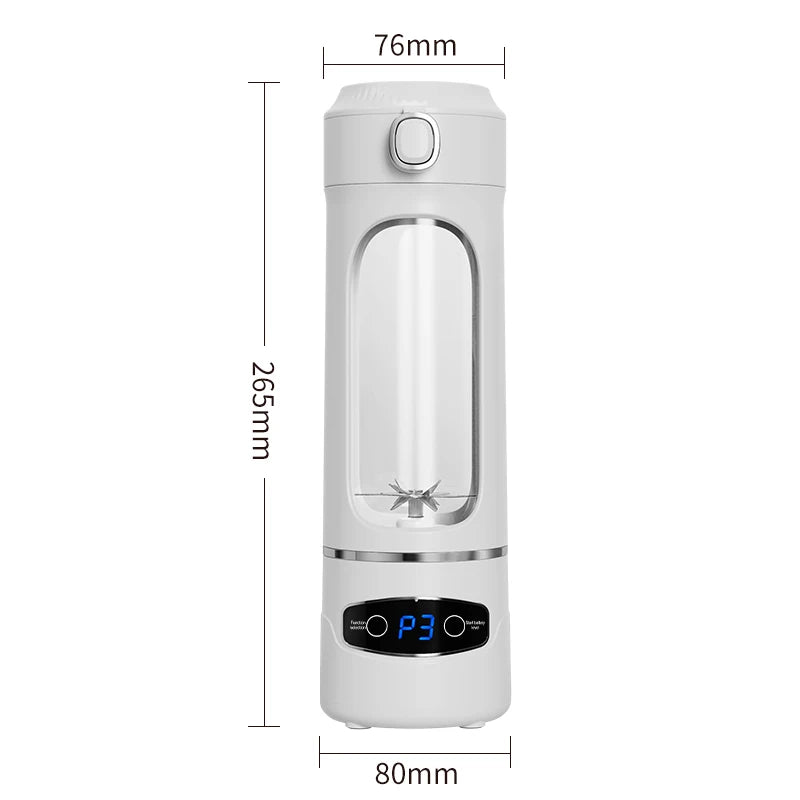Portable USB Mini Blender & Juicer Cup 600mL – Car & RV Personal Blender Juicer P3 White