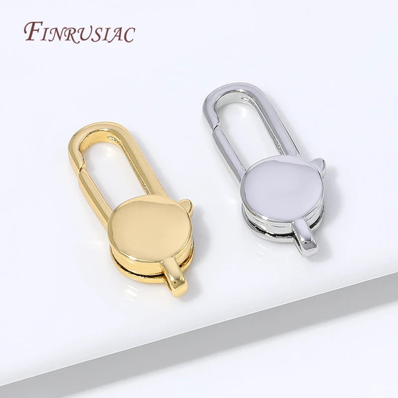 18K Gold Plated Brass Lobster Clasp – DIY Jewelry Findings Jewelry Clasp Findings P3